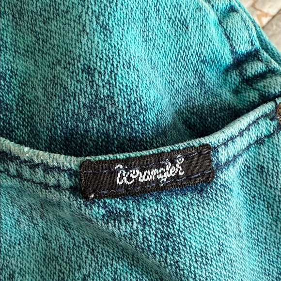 80’s Vintage Wrangler Acid Wash High Rise Jeans - Turquoise - Picture 7 of 7